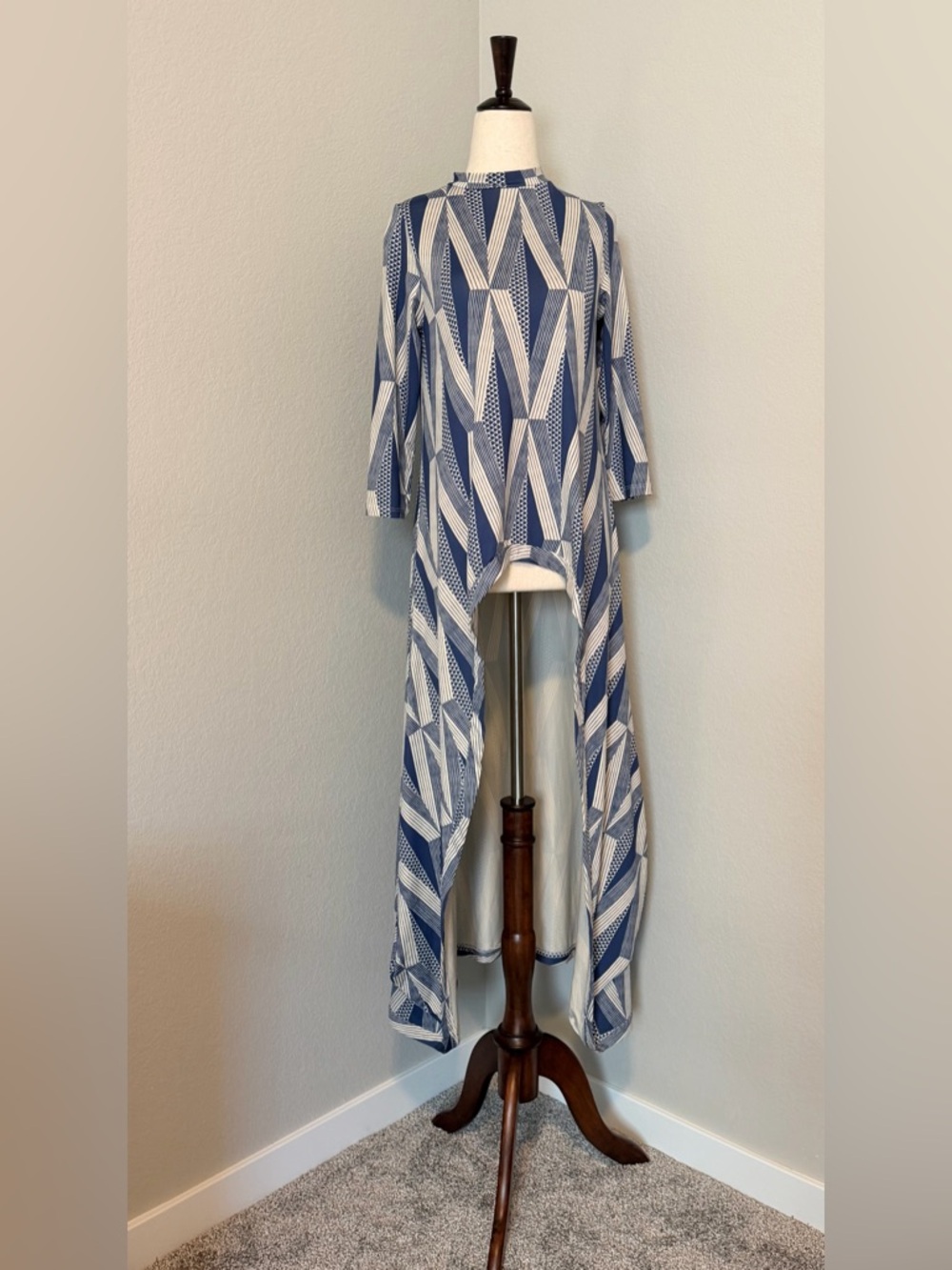 Manaola Kanaloa Print He’olu Hi-Low Tunic XS